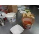 American Metalcraft PORD39 2 oz. White Square Porcelain Sauce Cup - 12/Case