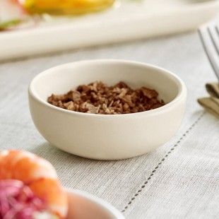 Acopa Pangea 2.5 oz. Fog White Matte Porcelain Ramekin - 36/Case Acopa Pangea 2.5 oz. Fog White Matte Porcelain Ramekin - 36/Case