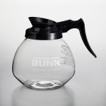 Bunn 42400.0024 64 oz. Glass Decanter with Black Handle - 24/Case