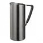 Service Ideas 64.2 oz. Slim Dark Tungsten Stainless Steel Pitcher with Guard X7025BSDTV2
