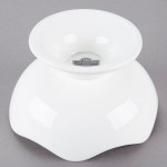 10 Strawberry Street WTR-5FTDWVBWL Whittier 5 oz. White Wavy Footed Porcelain Bowl - 48/Case 10 Strawberry Street WTR-5FTDWVBWL Whittier 5 oz. White Wavy Footed Porcelain Bowl - 48/Case