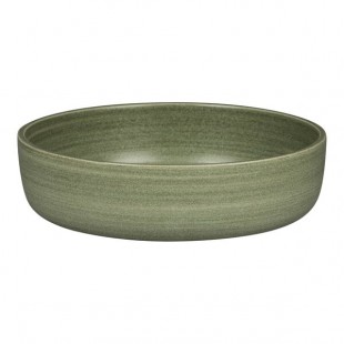 RAK Porcelain Rakstone Selva 91.29 oz. Dark Green Porcelain Bowl - 2/Case