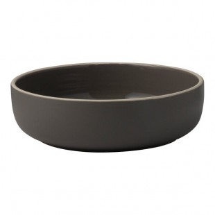 Homer Laughlin Ivory Woodland from Steelite International 1 Qt. Round Truffle Gray China Bowl - 12/Case