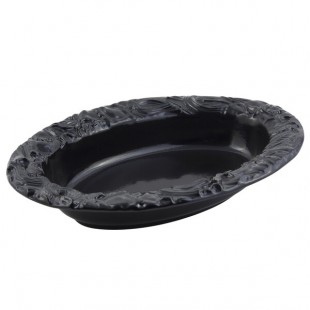 Bon Chef 5502BLK 10 Qt. Black Sandstone Finish Cast Aluminum Pasta Bowl