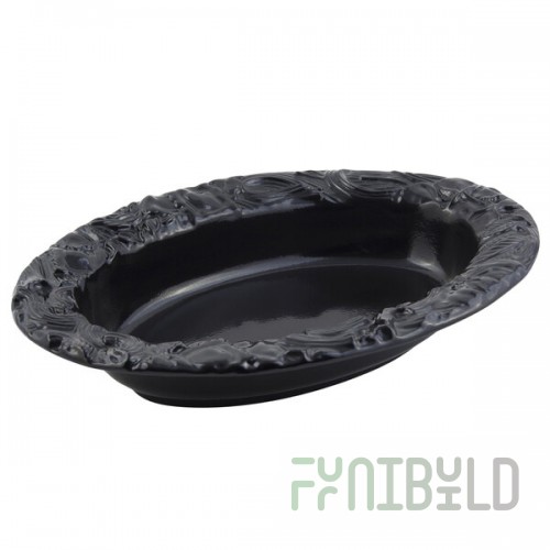 Bon Chef 5502BLK 10 Qt. Black Sandstone Finish Cast Aluminum Pasta Bowl