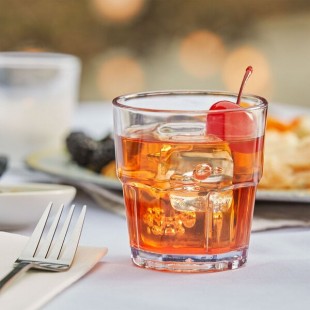 GET 9907-1-CL Bahama 7 oz. Clear Customizable SAN Plastic Tumbler - 72/Case