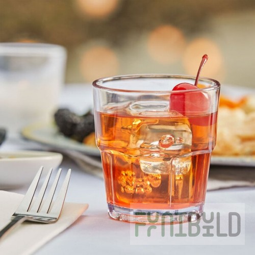 GET 9907-1-CL Bahama 7 oz. Clear Customizable SAN Plastic Tumbler - 72/Case