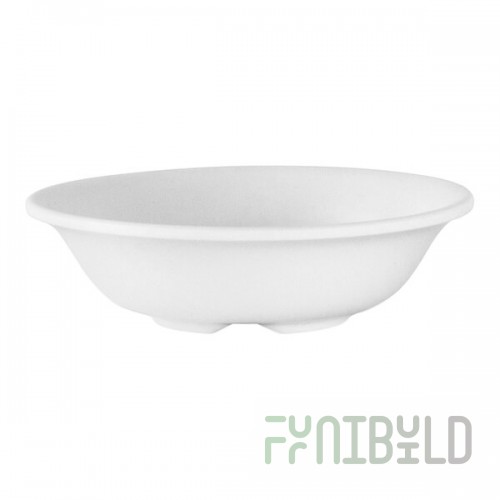 Delfin Fundamentals from Steelite International 14 oz. White Melamine Oatmeal / Grapefruit Bowl - 12/Case