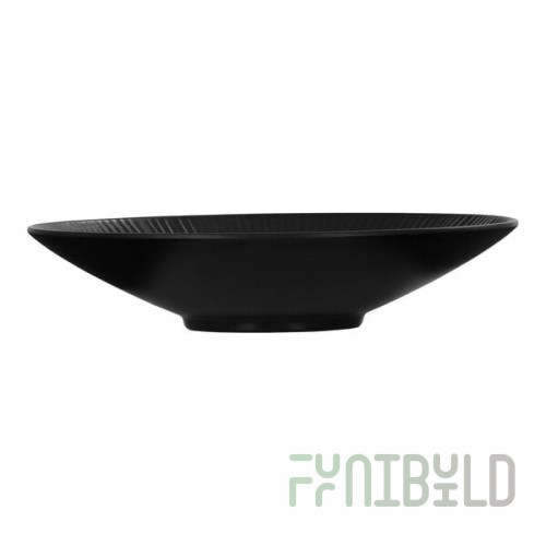Cal-Mil Nomi 40 oz. Black Round Melamine Serving Bowl