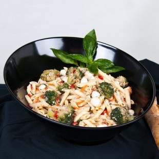 GET B-792-BK San Michele 24 oz. Black Slanted Melamine Bowl