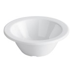 Acopa Foundations 5 oz. White Narrow Rim Melamine Fruit Dish - 12/Case