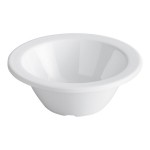 Acopa Foundations 5 oz. White Narrow Rim Melamine Fruit Dish - 12/Case