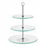 Acopa 3-Tier Glass / Stainless Steel Display Stand