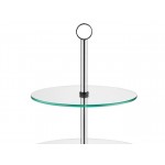 Acopa 3-Tier Glass / Stainless Steel Display Stand