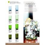 Libbey 97287 12 oz. Customizable Green Repurposed Wine Bottle Tumbler - 12/Case