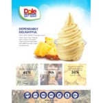 DOLE SOFT SERVE Pineapple Soft Serve Mix 4.4 lb. - 4/Case