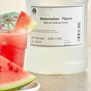 LorAnn Oils No Color Added Watermelon Super Strength Flavor 1 Gallon LorAnn Oils No Color Added Watermelon Super Strength Flavor 1 Gallon