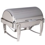 Vollrath T3600 D-Lux 8.5 Qt. Stainless Steel Dripless Roll Top Chafer Vollrath T3600 D-Lux 8.5 Qt. Stainless Steel Dripless Roll Top Chafer