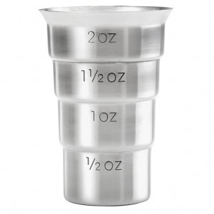 Barfly® M37109 2 oz. Stainless Steel Stepped Jigger Barfly® M37109 2 oz. Stainless Steel Stepped Jigger