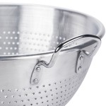 Vollrath 68350 16 Qt. Heavy-Duty Aluminum Colander with Base and Handles