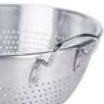 Vollrath 68350 16 Qt. Heavy-Duty Aluminum Colander with Base and Handles