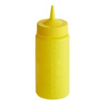 Vollrath 4916-08 Traex® 16 oz. Yellow Single Tip Wide Mouth Squeeze Bottle