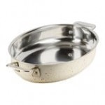 Bon Chef 60002COFFEE Cucina 2.5 Qt. Coffee Stainless Steel Oval Au Gratin Dish Bon Chef 60002COFFEE Cucina 2.5 Qt. Coffee Stainless Steel Oval Au Gratin Dish