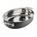 Bon Chef 60002COFFEE Cucina 2.5 Qt. Coffee Stainless Steel Oval Au Gratin Dish Bon Chef 60002COFFEE Cucina 2.5 Qt. Coffee Stainless Steel Oval Au Gratin Dish