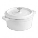 Valor 16 oz. Aqua Sky Enameled Mini Cast Iron Pot with Cover