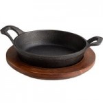 Valor 16 oz. Aqua Sky Enameled Mini Cast Iron Pot with Cover