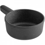 Valor 16 oz. Aqua Sky Enameled Mini Cast Iron Pot with Cover