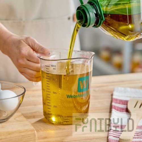 WebstaurantStore 1 Qt. (4 Cups) Clear Plastic Measuring Cup