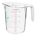 WebstaurantStore 1 Qt. (4 Cups) Clear Plastic Measuring Cup WebstaurantStore 1 Qt. (4 Cups) Clear Plastic Measuring Cup