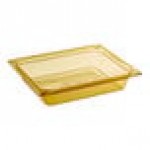 Carlisle 10420B13 StorPlus 1/2 Size Amber High Heat Plastic Food Pan - 2 1/2 Carlisle 10420B13 StorPlus 1/2 Size Amber High Heat Plastic Food Pan - 2 1/2