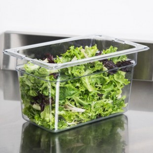 Carlisle 3068207 StorPlus 1/4 Size Clear Polycarbonate Food Pan - 6 Carlisle 3068207 StorPlus 1/4 Size Clear Polycarbonate Food Pan - 6