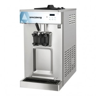 Spaceman 6236-C Gravity-Fed Single Flavor High Output Countertop Soft Serve Ice Cream Machine with 1 Hopper - 208-230V