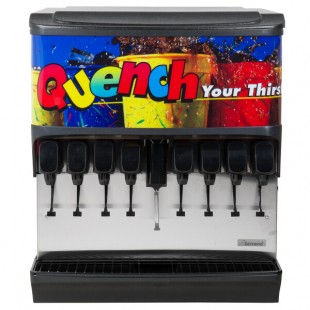 Servend 2705021 SV-200 8 Valve Sanitary Lever Countertop Ice/Beverage Dispenser with 200 lb. Ice Storage Servend 2705021 SV-200 8 Valve Sanitary Lever Countertop Ice/Beverage Dispenser with 200 lb. Ice Storage