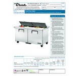 True TSSU-60-16-DS-ST-HC 60 3/8 True TSSU-60-16-DS-ST-HC 60 3/8