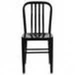 Flash Furniture CH-61200-18-BK-GG Black Metal Indoor / Outdoor Chair with Vertical Slat Back Flash Furniture CH-61200-18-BK-GG Black Metal Indoor / Outdoor Chair with Vertical Slat Back
