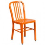 Flash Furniture CH-61200-18-BK-GG Black Metal Indoor / Outdoor Chair with Vertical Slat Back Flash Furniture CH-61200-18-BK-GG Black Metal Indoor / Outdoor Chair with Vertical Slat Back