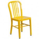Flash Furniture CH-61200-18-BK-GG Black Metal Indoor / Outdoor Chair with Vertical Slat Back Flash Furniture CH-61200-18-BK-GG Black Metal Indoor / Outdoor Chair with Vertical Slat Back