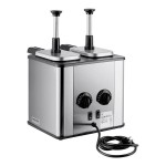 Server EZT 85899 EZ-Topper 48 oz. 4-Pouch Twin Topping Warmer with Heated Spout - 120V, 400W