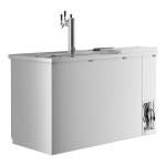 Avantco UDD-2-CT-S-3 Stainless Steel Kegerator / Beer Dispenser with Triple Tap Tower and Club Top - (2) 1/2 Keg Capacity Avantco UDD-2-CT-S-3 Stainless Steel Kegerator / Beer Dispenser with Triple Tap Tower and Club Top - (2) 1/2 Keg Capacity