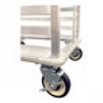 New Age Industrial Heavy-Duty Series 20-Pan End-Load Full-Size Mobile Aluminum Sheet Pan Rack with Bumper, Pan Stop, and Caster Locks 1331CLPBPS