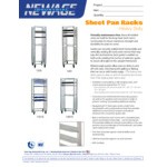 New Age Industrial Heavy-Duty Series 20-Pan End-Load Full-Size Mobile Aluminum Sheet Pan Rack with Bumper, Pan Stop, and Caster Locks 1331CLPBPS