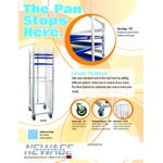 New Age Industrial Heavy-Duty Series 20-Pan End-Load Full-Size Mobile Aluminum Sheet Pan Rack with Bumper, Pan Stop, and Caster Locks 1331CLPBPS