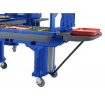 Cambro VBRLHD6186 Navy Blue 6' Versa Food / Salad Bar with Heavy Duty Casters - Low Height Cambro VBRLHD6186 Navy Blue 6' Versa Food / Salad Bar with Heavy Duty Casters - Low Height