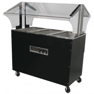 Advance Tabco B3-240-B-S-SB Enclosed Base Everyday Buffet Stainless Steel Three Pan Electric Hot Food Table with Stainless Steel Liners - Open Well - 208/240V Advance Tabco B3-240-B-S-SB Enclosed Base Everyday Buffet Stainless Steel Three Pan Electric Hot Food Table with Stainless Steel Liners - Open Well - 208/240V