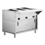ServIt Three Pan Sealed Well Electric Steam Table with Fully Enclosed Base - 120V, 1,500W