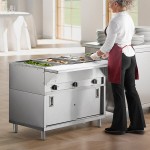 ServIt Three Pan Sealed Well Electric Steam Table with Fully Enclosed Base - 120V, 1,500W